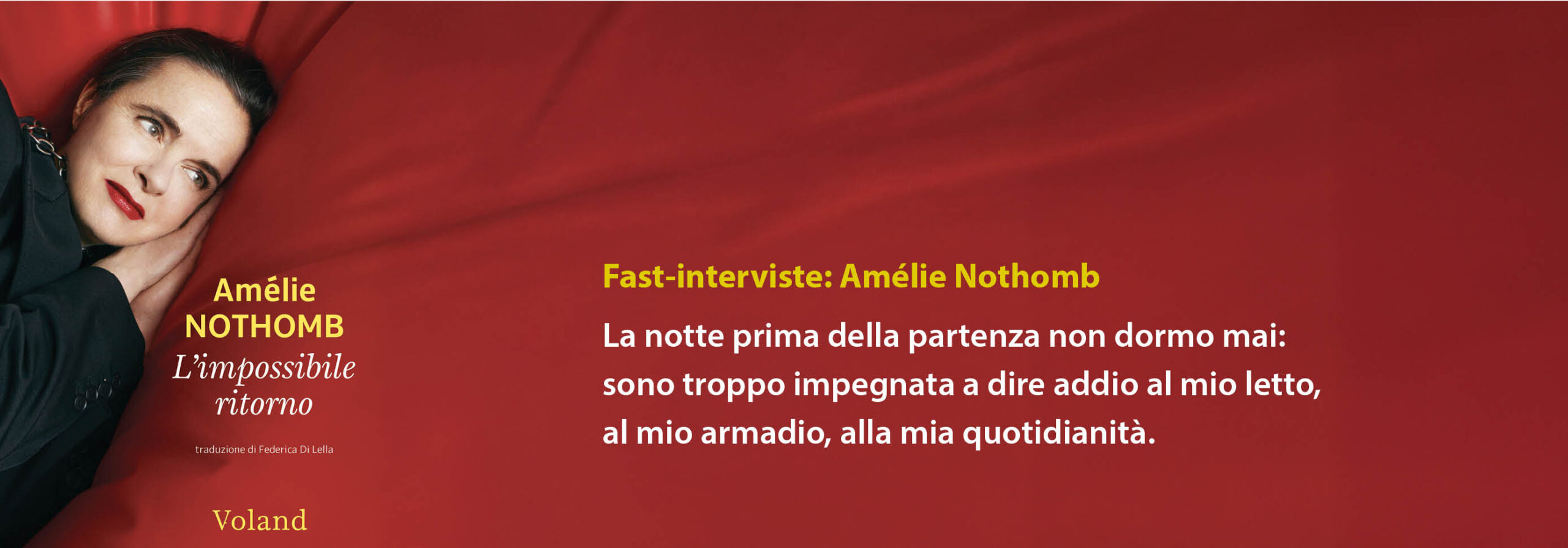 L’impossibile ritorno di Amélie Nothomb