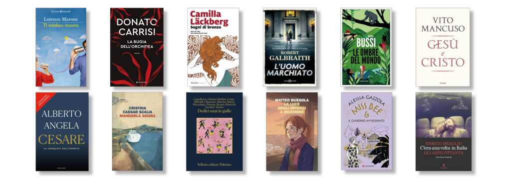 Novità libri novembre 2025. Copertine dei 12 libri descritti nell'articolo.