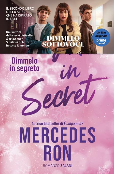 Novità libri gennaio 2026. Copertina del libro Tell me in secret, di Mercedes Ron, Salani